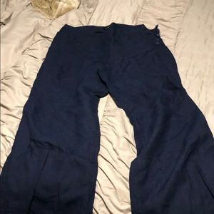 Navy linen pants
